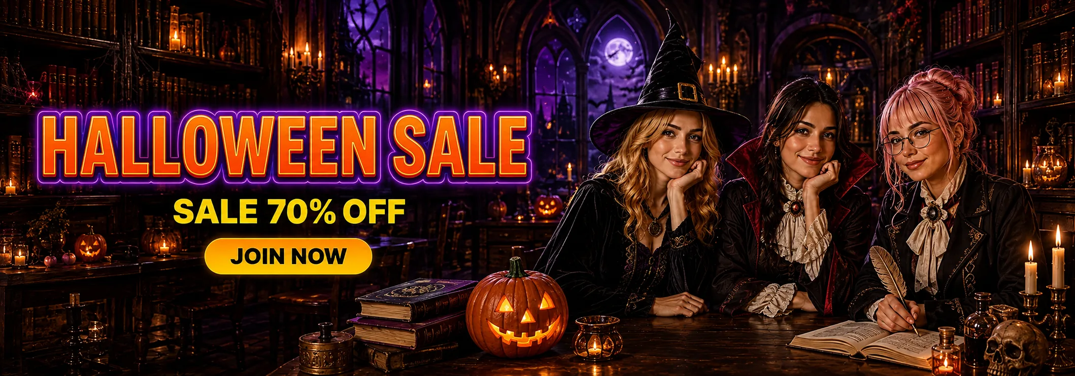 Halloween sale — 70% off