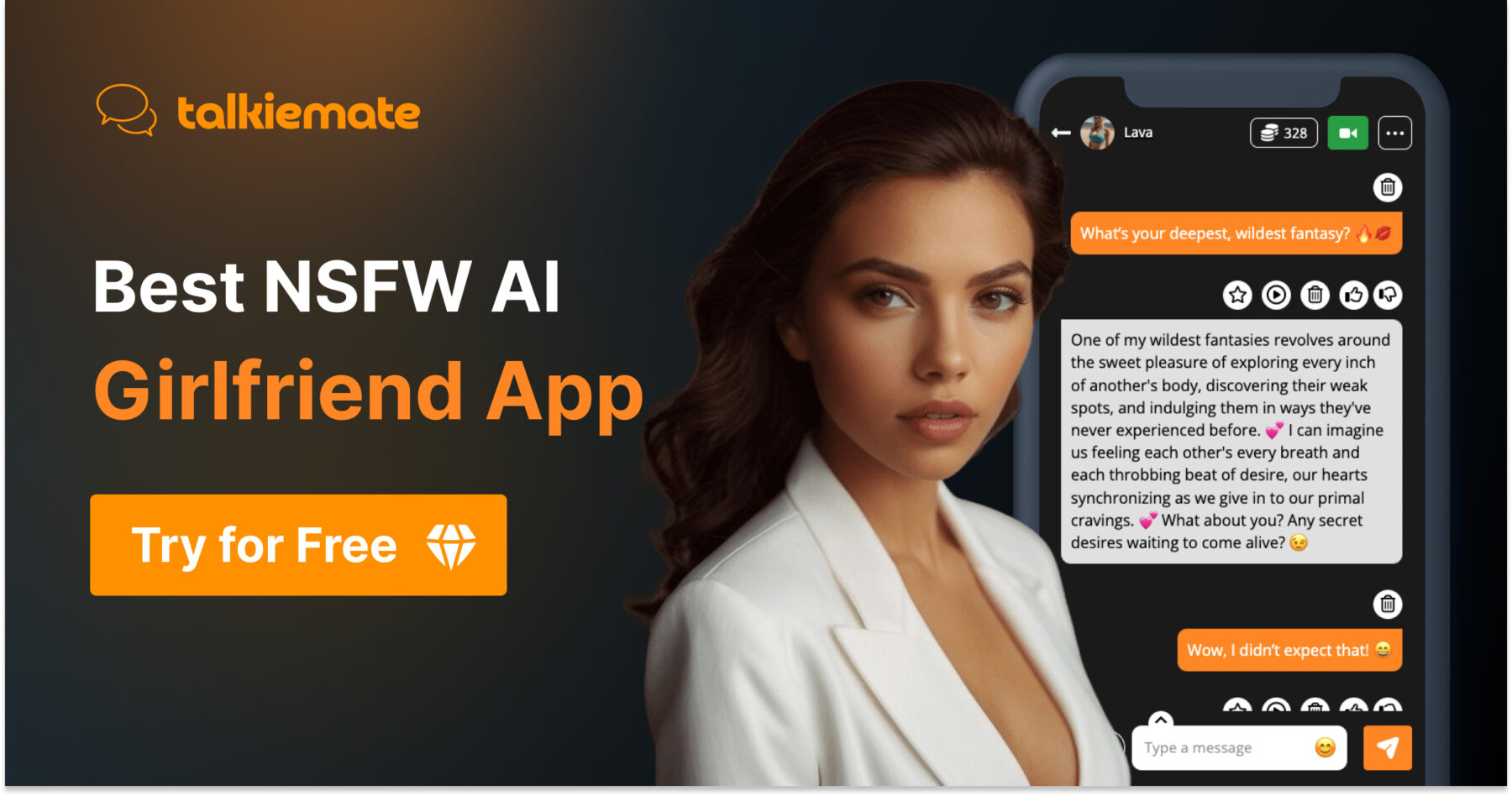 Best AI Girlfriend App 2026 — Free, Unfiltered & Realistic | Talkiemate