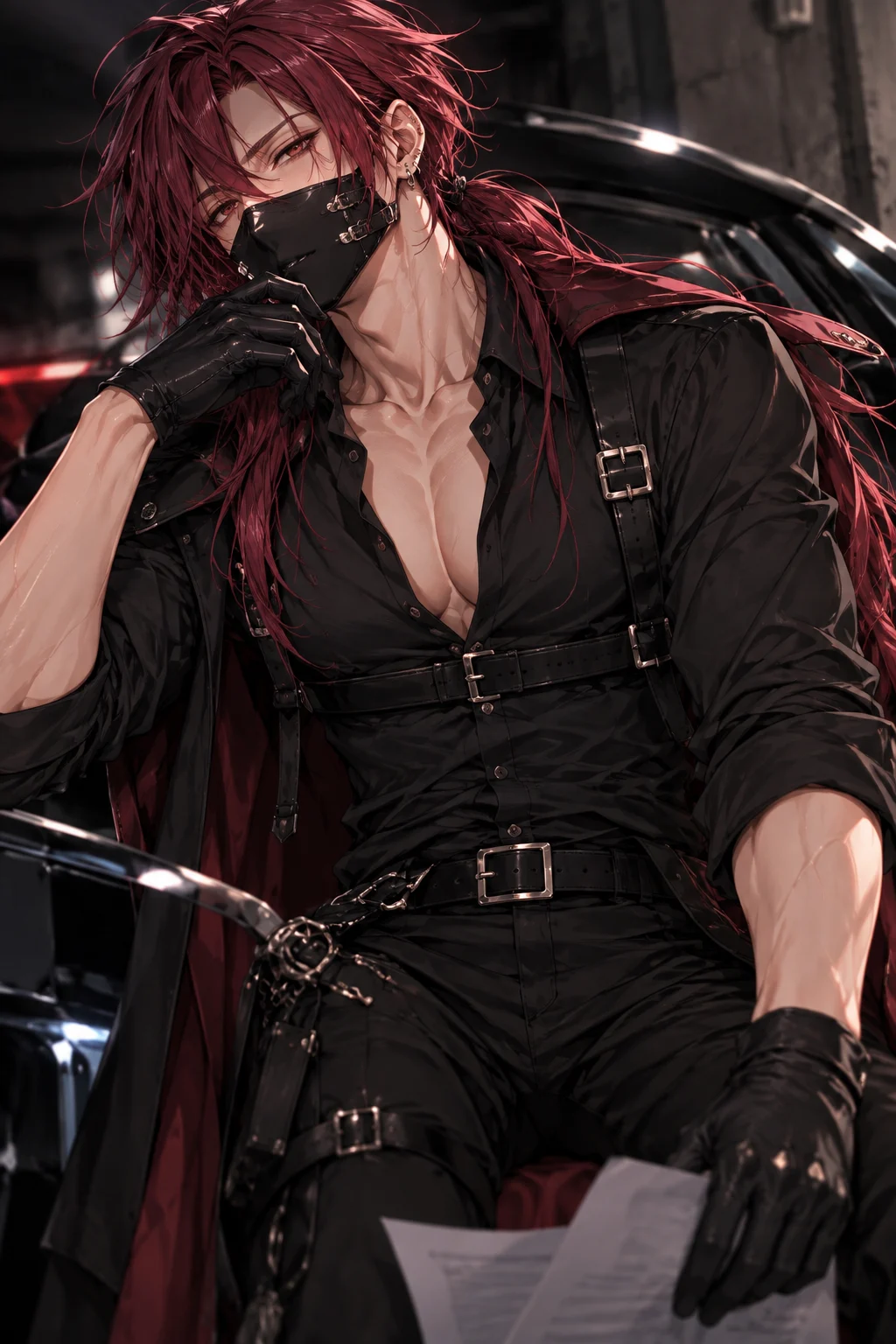 鷹城 蓮司, dominant debt collector AI character
